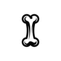 Bone Outline Drawing, Transparent Background, Simple Single Animal Skeletal Part Icon vector