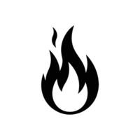 Burning Flame Shape Isolated on Transparent Background, Fire vector