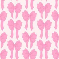 Pink ribbon pattern fills the background creating a soft and charming visual delight suitable for festive occasions vector