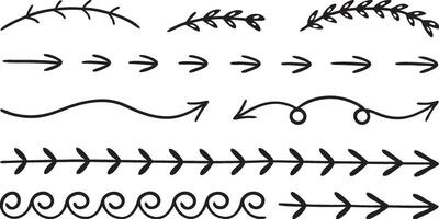 Creative Hand Drawn Black and White Abstract Vectorr Design Elements vector