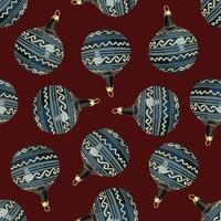 A pattern with New Year's balls. Festive Christmas pattern. vector