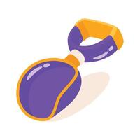 A 2d style icon of handy litter scoop vector