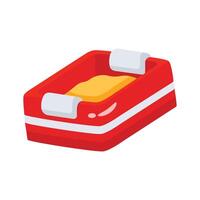 2d icon showing enclosed litter box setup vector