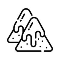Get a glimpse of this linear dip nachos vector