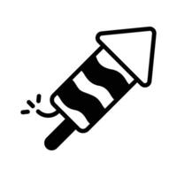 Trendy glyph style icon of firecracker, easy to edit. vector