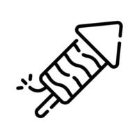 Trendy outline style icon of firecracker, easy to edit vector