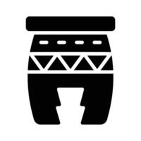 A premium glyph icon of huehuetl drum shape vector