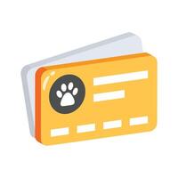 A visually engaging 2d icon of credit card vector