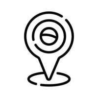 An editable icon of carnival location in outline vector