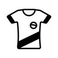 Ready to use glyph icon of brazilian tee shirt. vector