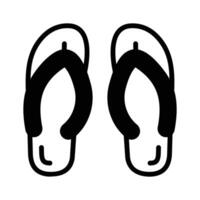 Get a glimpse of this icon of flip flops. vector