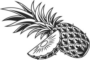 Pineapple Design for Tropical Craft Projects vector