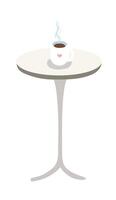 Coffee cup on the table vector