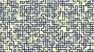 Futuristic abstract geometric grid pattern with neon yellow and dark blue square lines Perfect for technology backgrounds digital designs and modern art Ideal for tech events and digital branding video