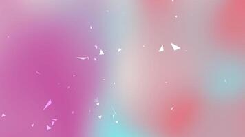 Simple pink blue and white abstract background with white triangles Suitable for presentations social media graphics or website backgrounds video