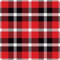 New Year plaid. Scottish red checkered pattern. The Scottish cage. Traditional checkered background. Seamless fabric texture. vector