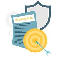 structured business, financial and business illustrations vector