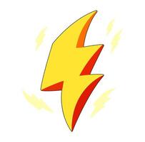 Cartoon Lightning Elemental Digital Icon Vectors Illustration Source