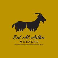 Eid al adha template image Minimalist Eid al Adha Yellow Background adha mubarak vector
