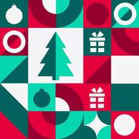 Merry Christmas and Happy New Year. Seamless geometric pattern. Template for background, banner, card, poster. EPS10 illustration. vector