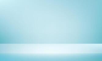 Blue wall Background. Minimal 3d shelf. Room in the 3d. Space for selling products on the website. Blue Background Empty Room Studio with table. illustration. vector