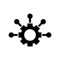 Icon a management isolated against a clean background vector