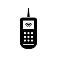 Icon a cellular phone, isolated against a clean background. vector