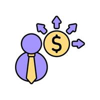 Icon a diversification isolated against a clean background vector