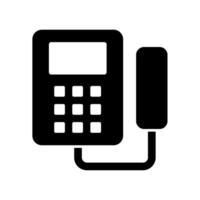 Icon a telephone, isolated against a clean background. vector