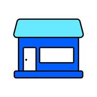 Icon a shop, isolated against a clean background vector