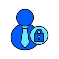 Icon a privacy, isolated against a clean background vector
