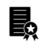 Icon a patent, isolated against a clean background. vector
