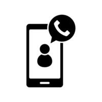 Icon a calling, isolated against a clean background. vector