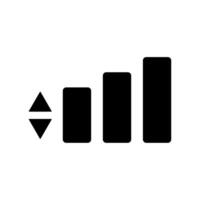 Icon a signal, isolated against a clean background. vector