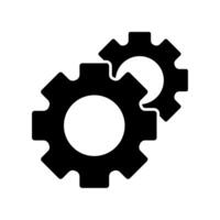 Icon a settings, isolated against a clean background. vector