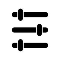 Icon a adjustments, isolated against a clean background. vector