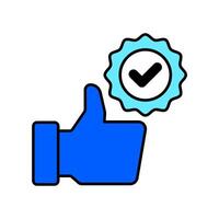 Icon a best practices, isolated against a clean background. vector