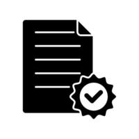 Icon a license, isolated against a clean background vector