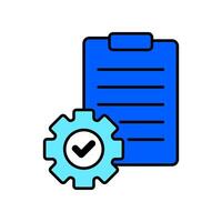 Icon a protocols, isolated against a clean background. vector