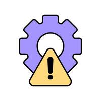 Icon a risk management, isolated against a clean background vector