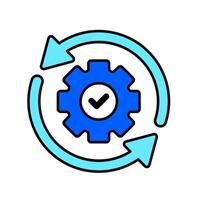 Icon a procedures, isolated against a clean background vector