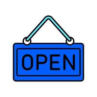 Icon a open, isolated against a clean background vector