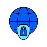 Icon a secure connection, isolated against a clean background vector
