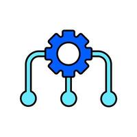 Icon a methodology, isolated against a clean background. vector