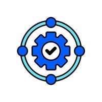 Icon a framework, isolated against a clean background vector
