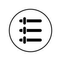 Icon a options, isolated against a clean background. vector