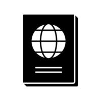 Icon a passport, isolated against a clean background vector