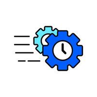 Icon a efficiency, isolated against a clean background. vector