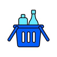 Icon a grocery, isolated against a clean background vector