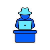 Icon a anonymous, isolated against a clean background. vector